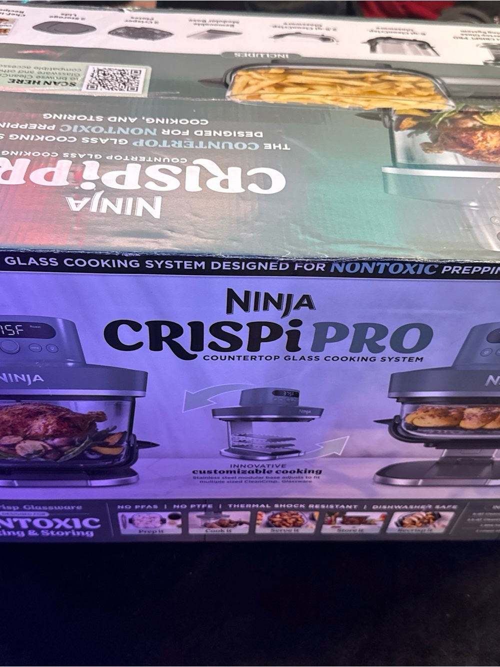 Ninja Glass Countertop Cooking System - Silver, Black, Purple Packaging